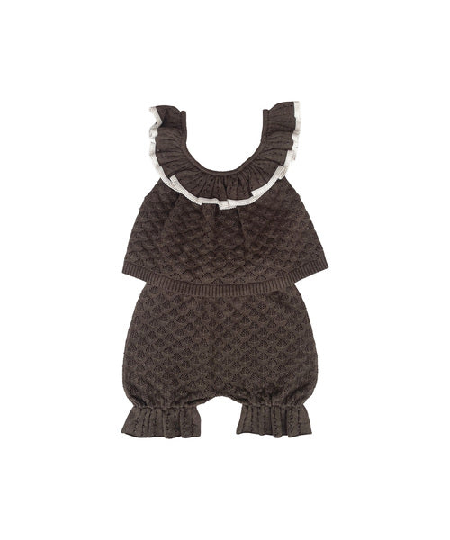 【MABLI】ELENA VEST + BLOOMERS SET - DRIFTWOOD MELANGE