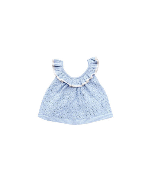 【MABLI】ELENA VEST + BLOOMERS SET - LIGHT CHAMBRA