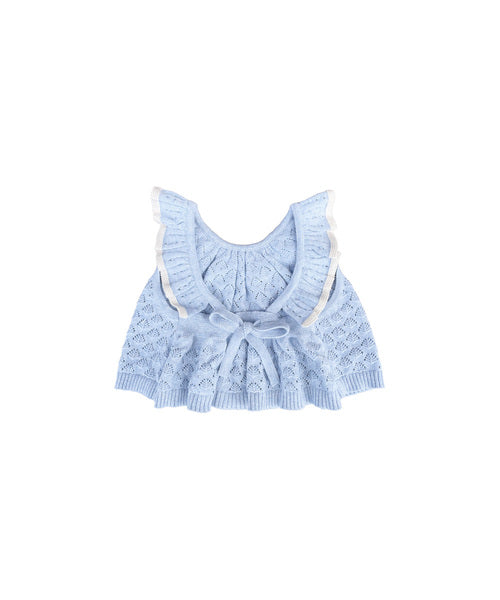 【MABLI】ELENA VEST + BLOOMERS SET - LIGHT CHAMBRA