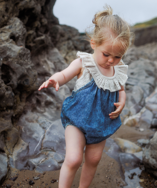 【MABLI】ELENA VEST + BLOOMERS SET - SHELL MELANGE
