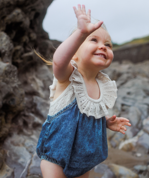 【MABLI】ELENA VEST + BLOOMERS SET - SHELL MELANGE