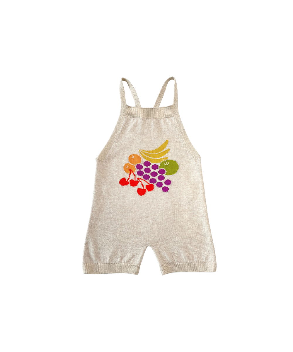 【MABLI】FRUIT BOWL ROMPER - SHELL