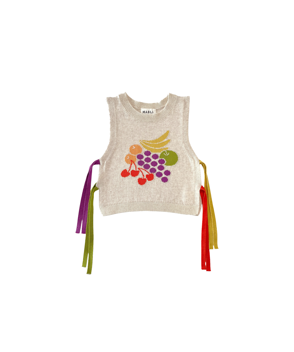 【MABLI】FRUIT BOWL VEST - SHELL