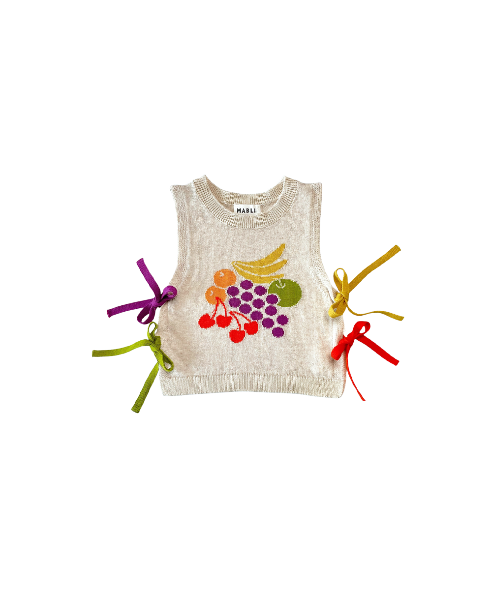 【MABLI】FRUIT BOWL VEST - SHELL