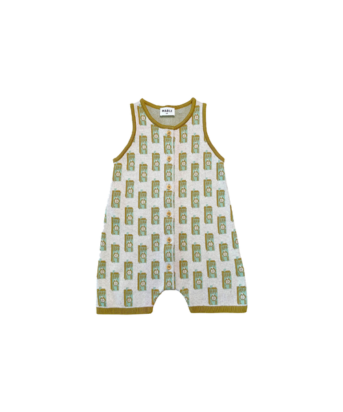 【MABLI】JUICE BOX ROMPER - GREEN APPLE