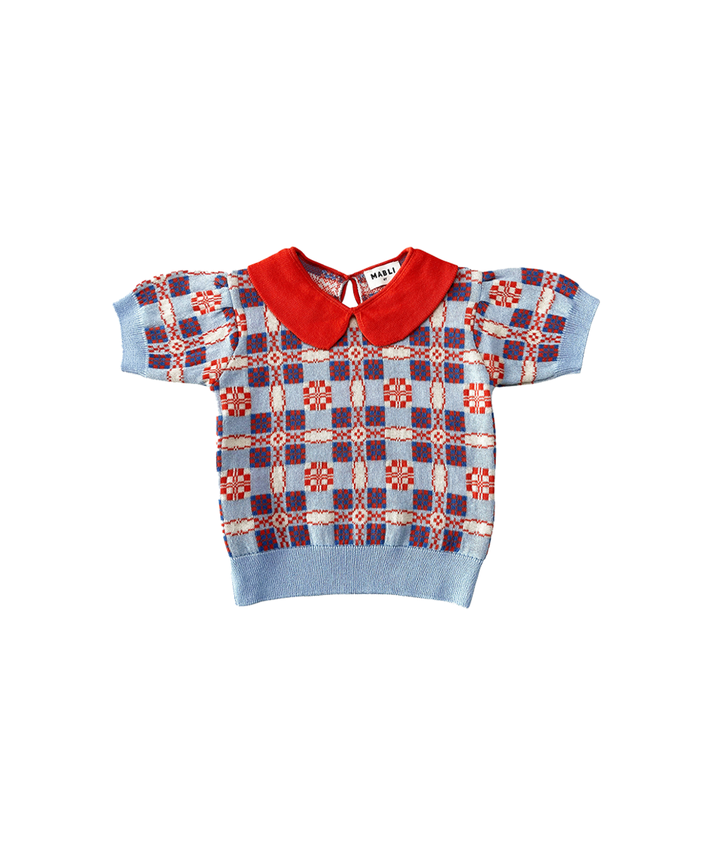 【MABLI】PICNIC TEE - CORNFLOWER