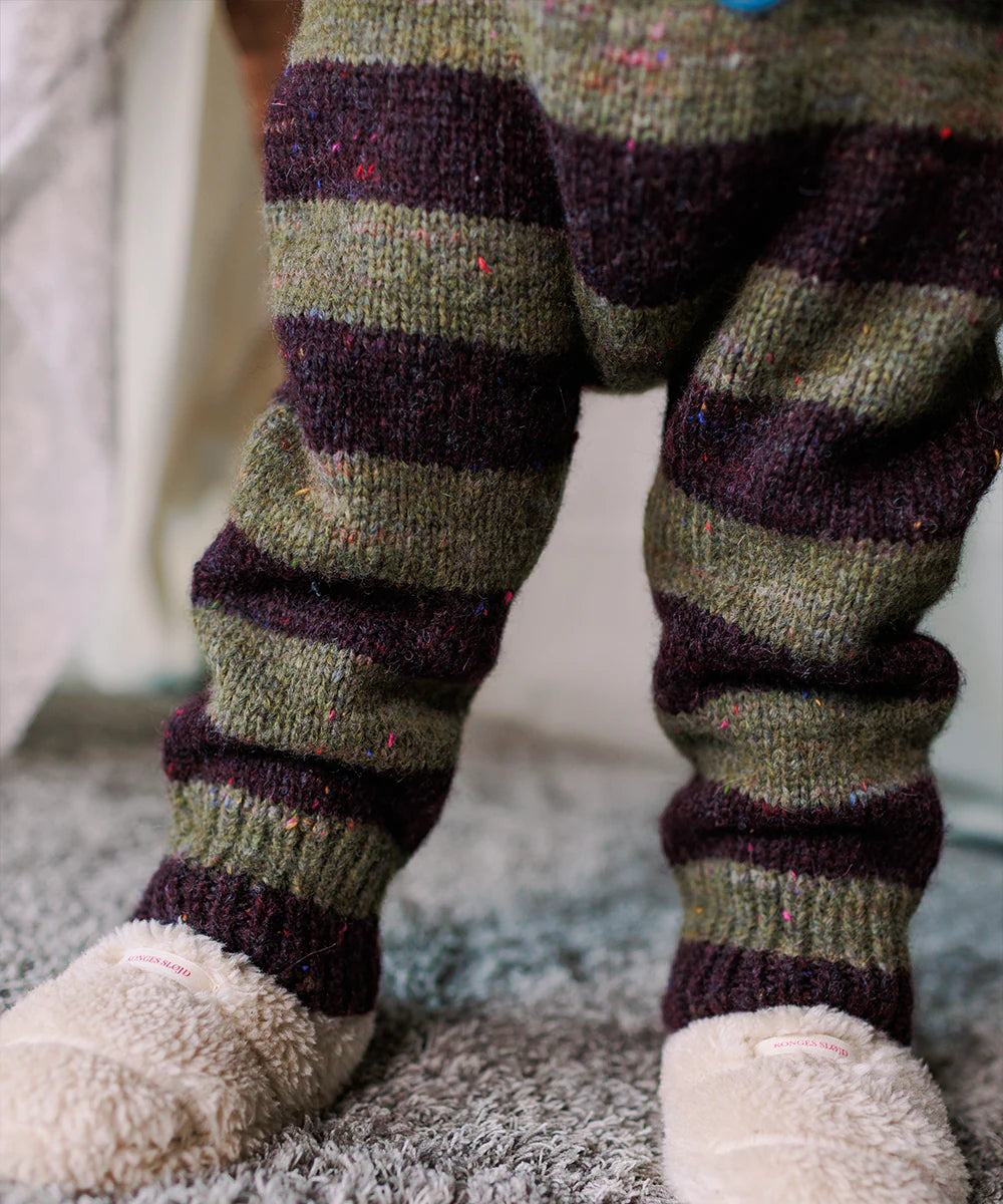 【MABLI】MOYA DUNGAREES - NETTLE/FIG STRIPE