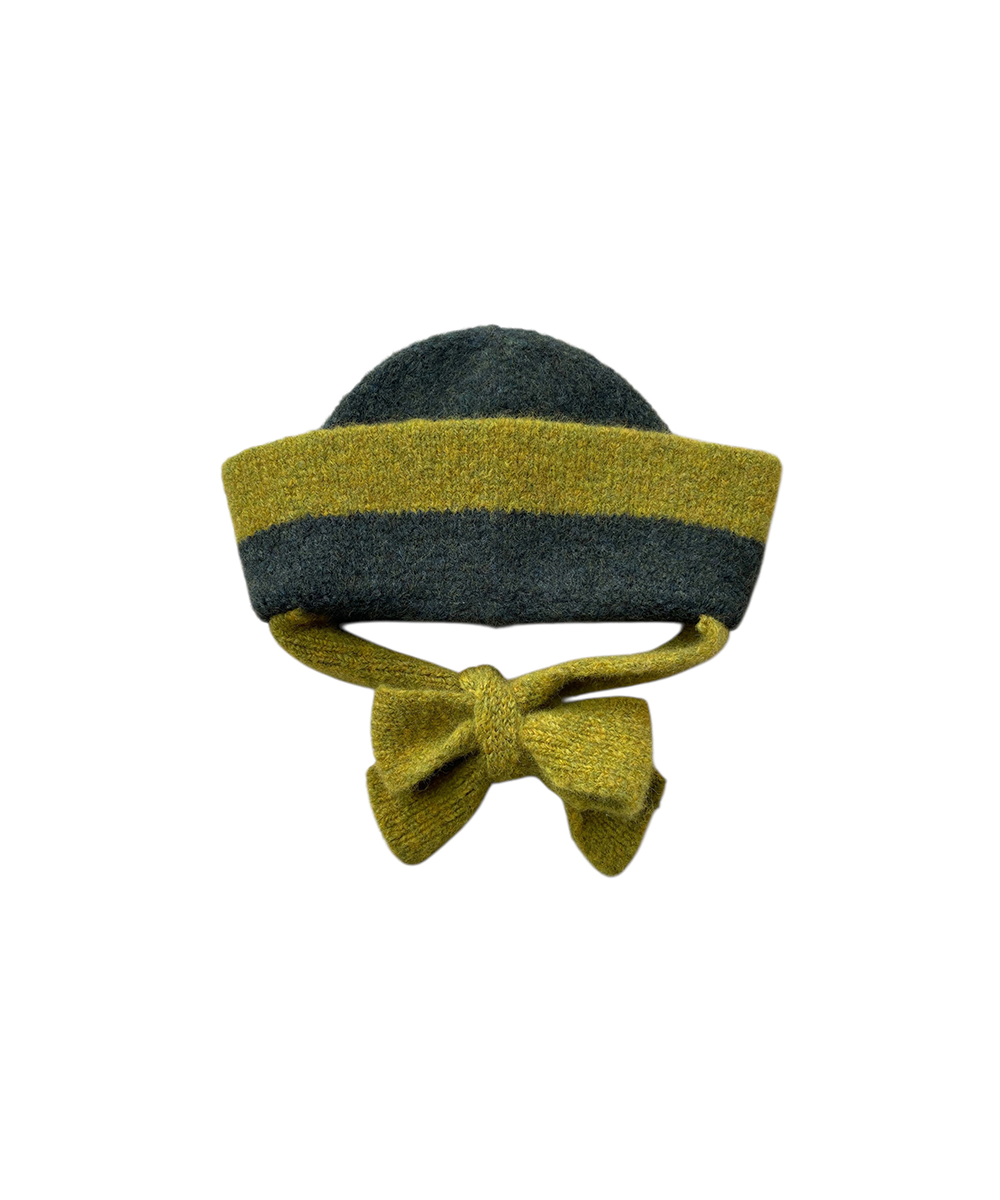 【MABLI】TEDDY SAILOR HAT - SPRUCE/GOLDEN