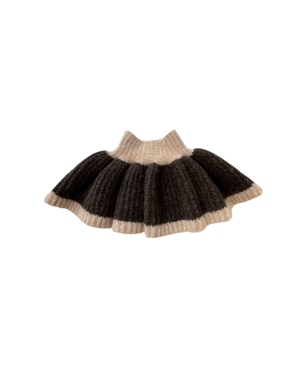 【MABLI】TEDDY COLLAR - CAPPUCINO/ESPRESSO