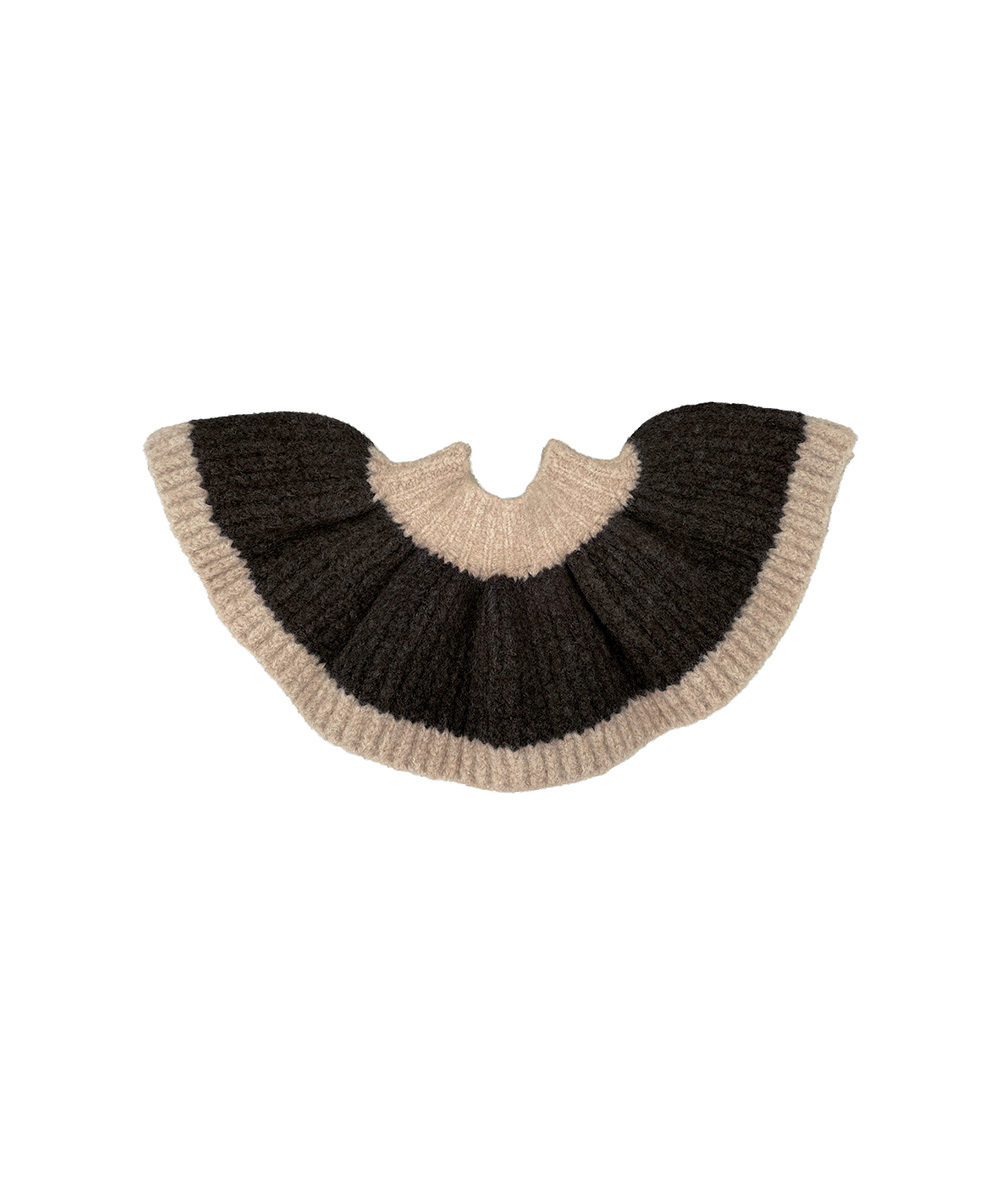 【MABLI】TEDDY COLLAR - CAPPUCINO/ESPRESSO
