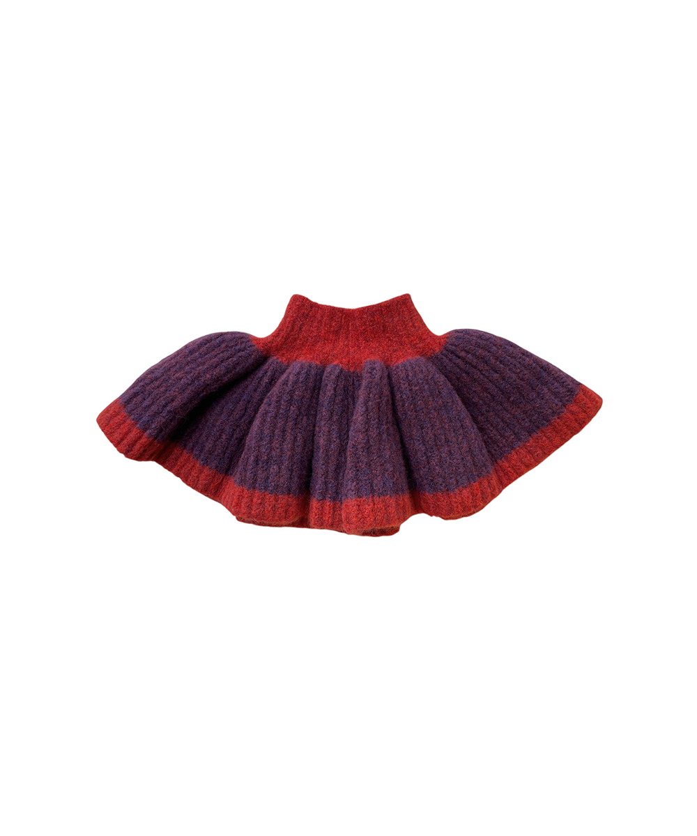 【MABLI】TEDDY COLLAR - CRANBERRY/BLACKBERRY