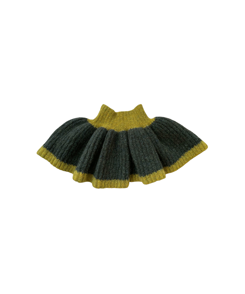 【MABLI】TEDDY COLLAR - SPRUCE/GOLDEN