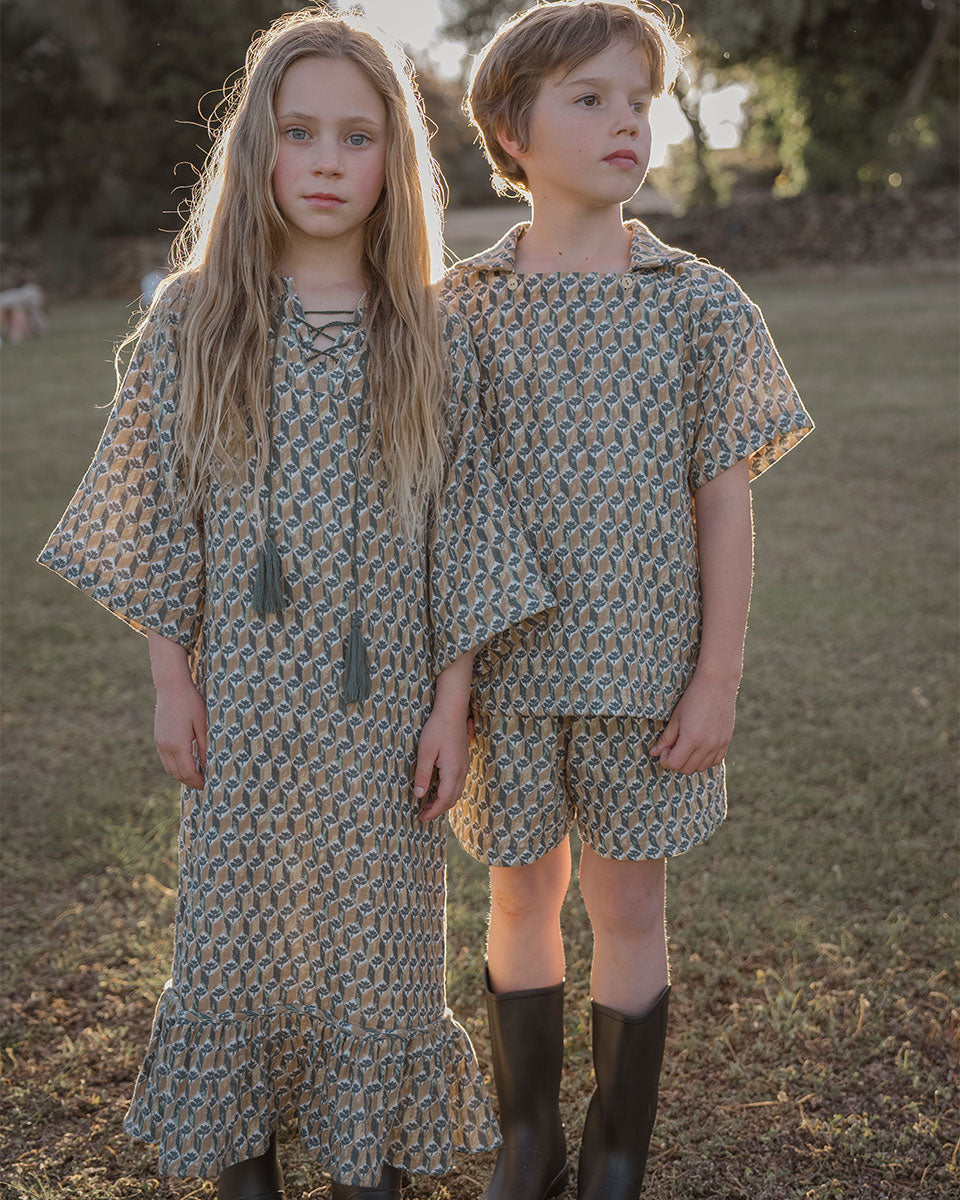 【Son and Daughter】Obin Collar Top