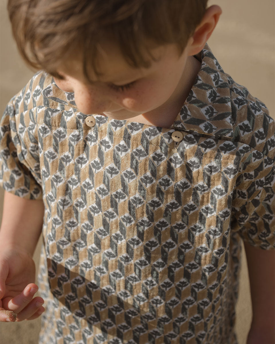 【Son and Daughter】Obin Collar Top