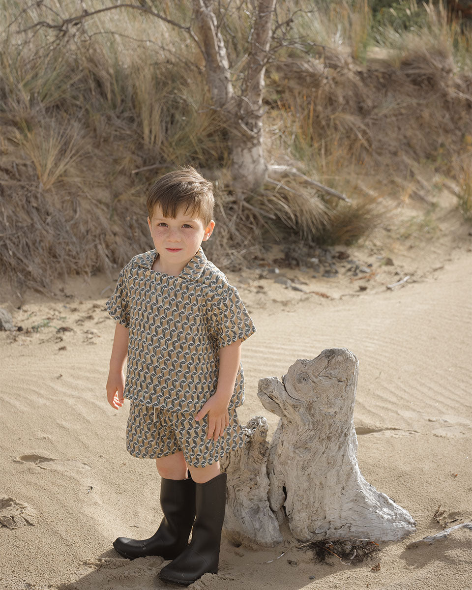 【Son and Daughter】Obin Collar Top