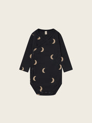 【ORGANIC ZOO】Charcoal Midnight Wrap Bodysuit