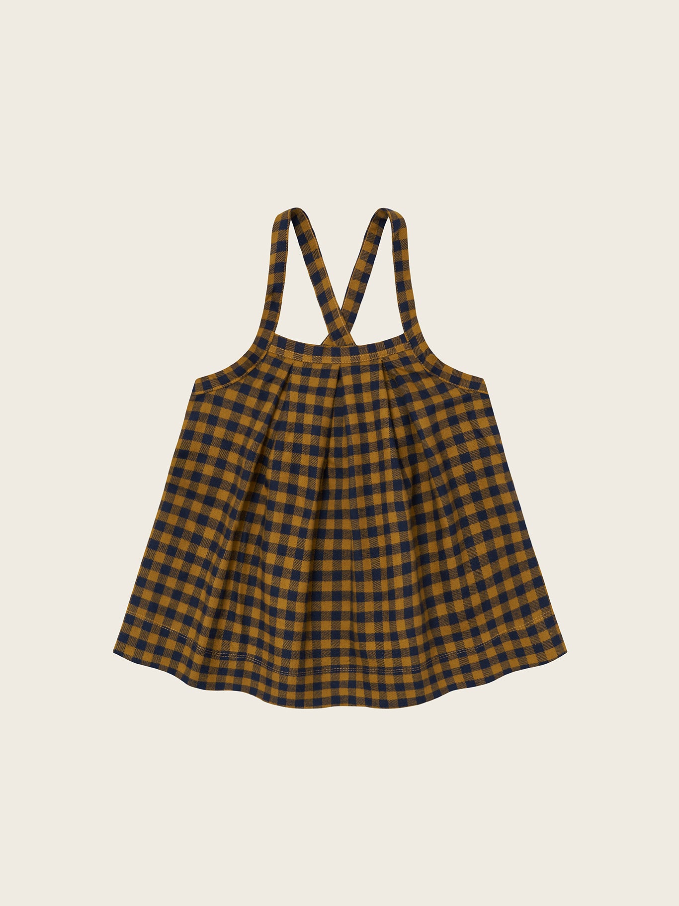 【ORGANIC ZOO】Blueberry Gingham Tribe Skirt