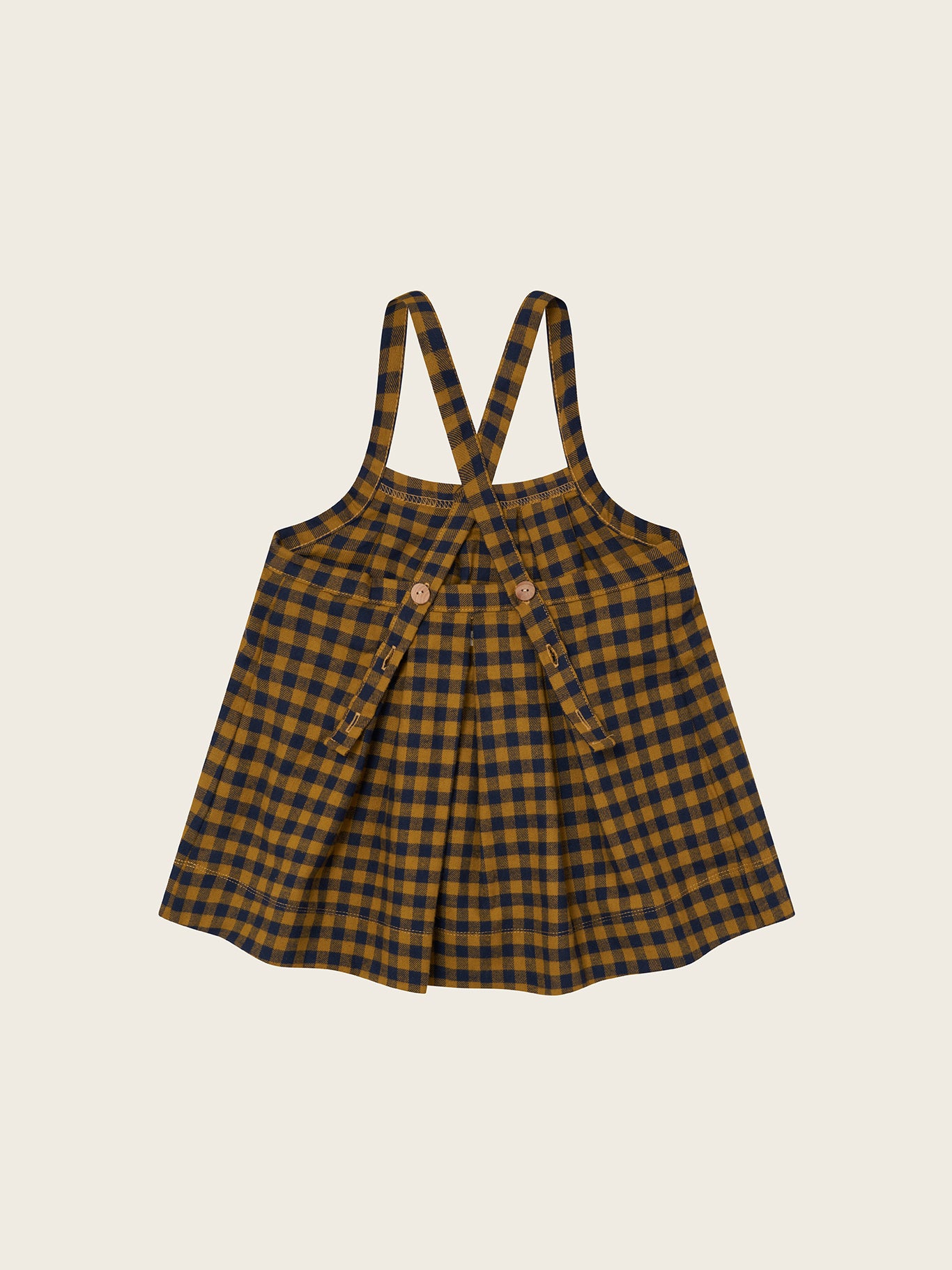 【ORGANIC ZOO】Blueberry Gingham Tribe Skirt