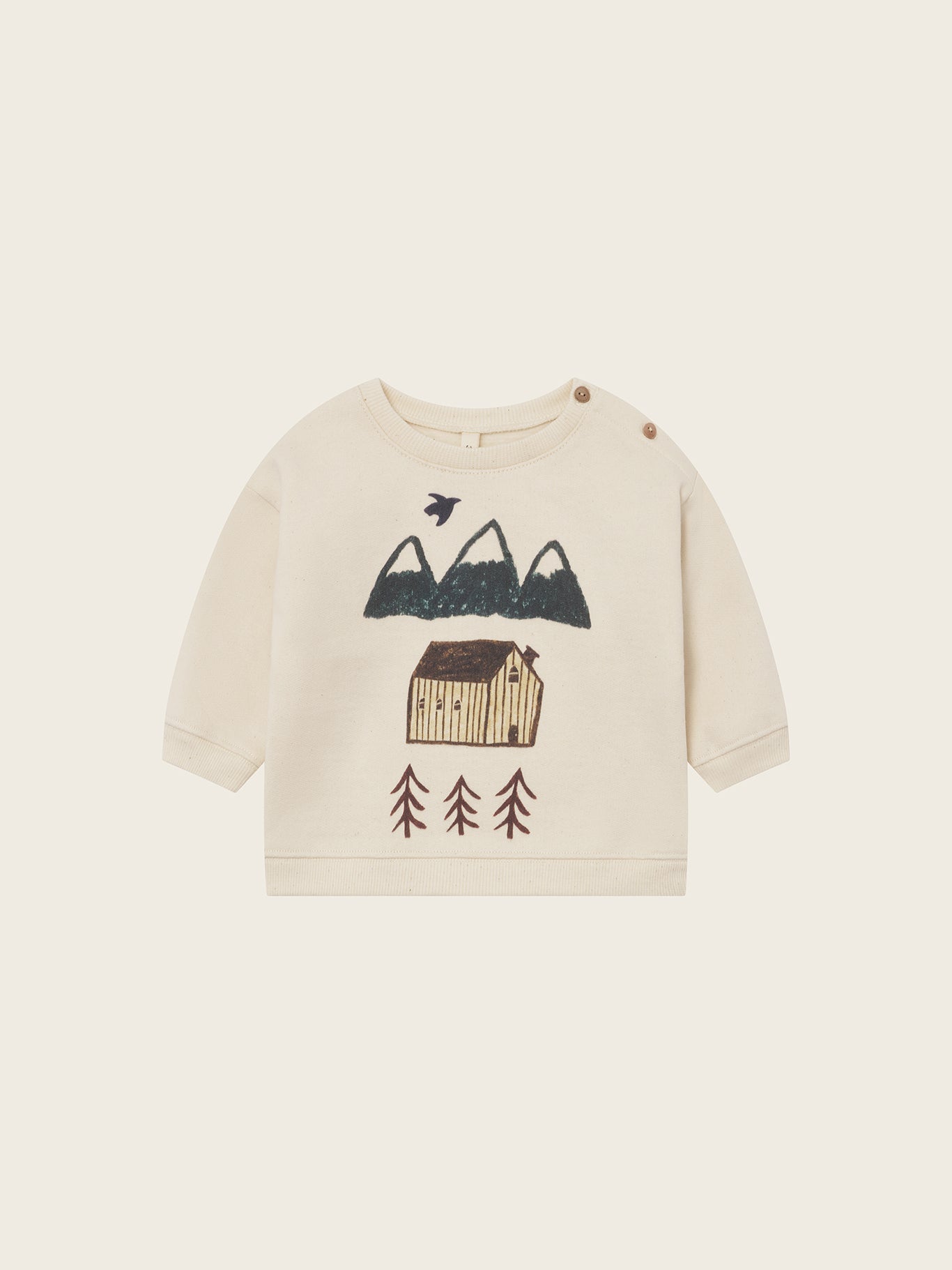 【ORGANIC ZOO】Cabin Adventure Sweatshirt Undyed