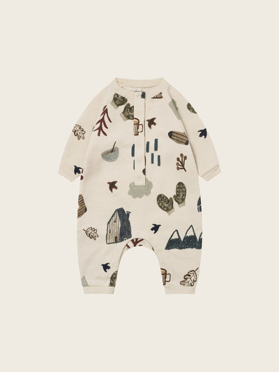 【ORGANIC ZOO】Cosy  Wild  Onesie Undyed