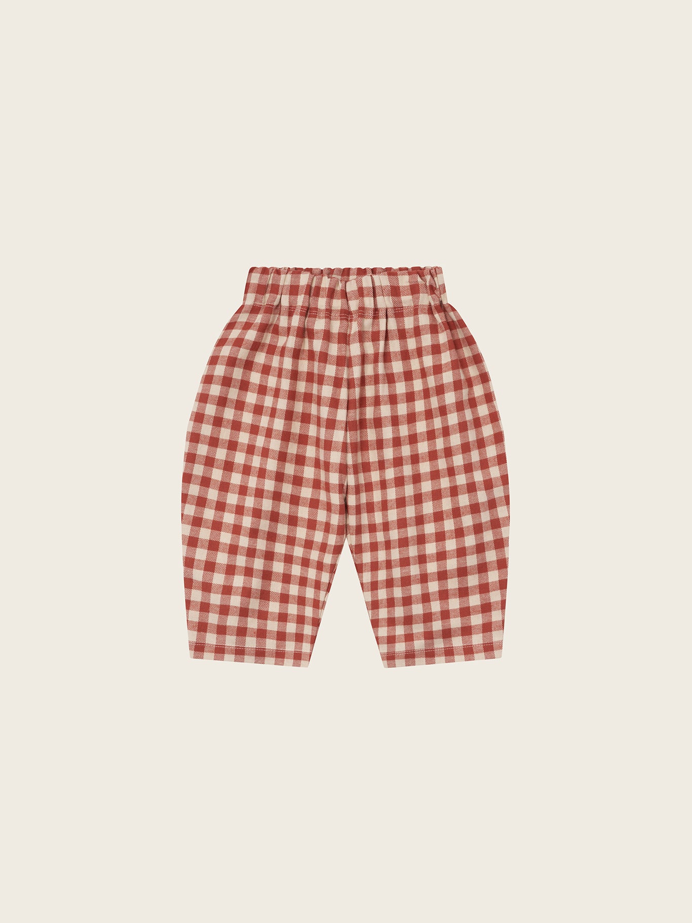 【ORGANIC ZOO】Paprika Gingham Carrot Pants