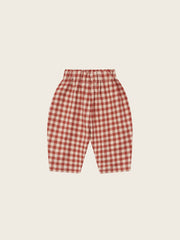 【ORGANIC ZOO】Paprika Gingham Carrot Pants