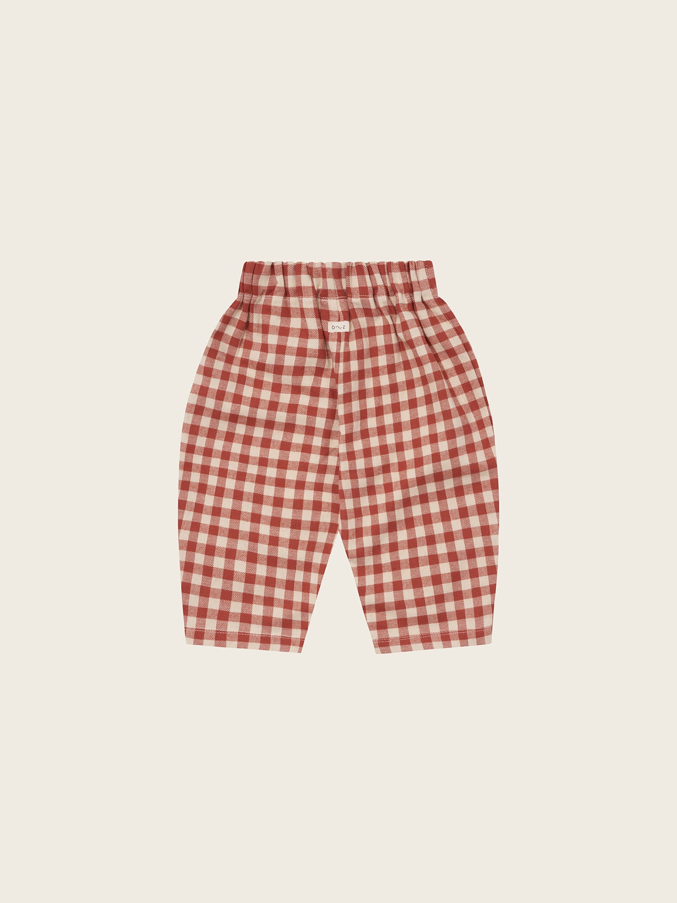 【ORGANIC ZOO】Paprika Gingham Carrot Pants