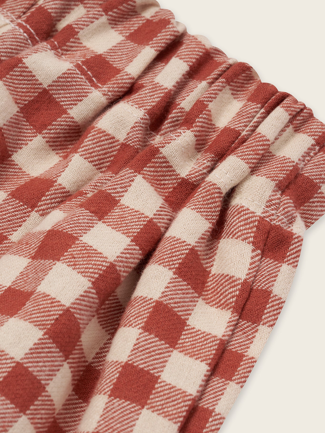 【ORGANIC ZOO】Paprika Gingham Carrot Pants