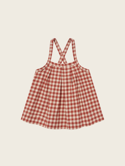 【ORGANIC ZOO】Paprika Gingham Tribe Skirt