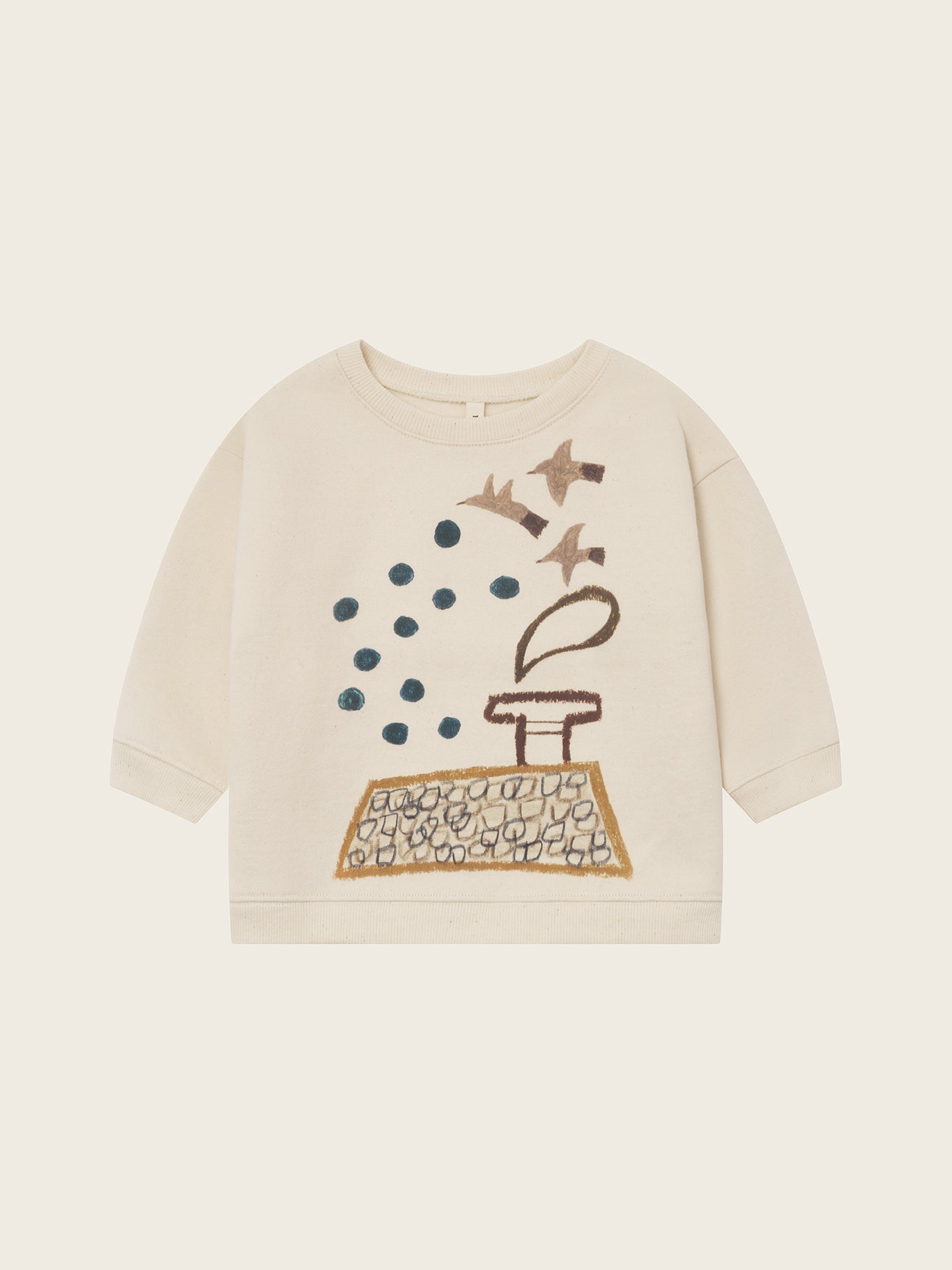 【ORGANIC ZOO】Rooftop Gathering Sweatshirt Undyed