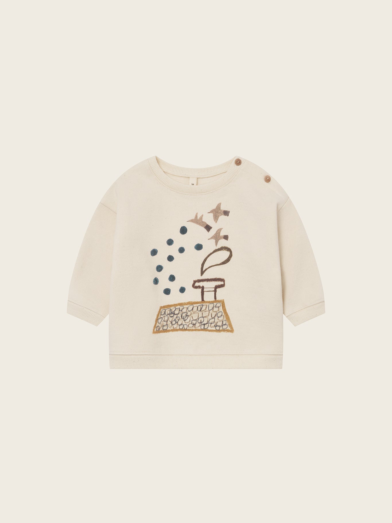 【ORGANIC ZOO】Rooftop Gathering Sweatshirt Undyed
