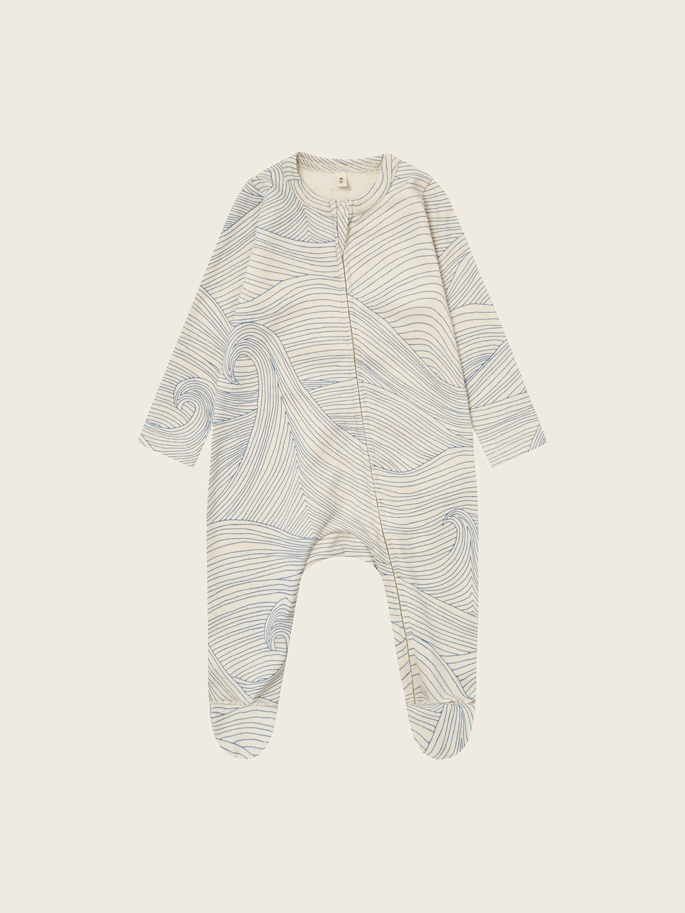 【ORGANIC ZOO】Seascape Zip Sleepsuit Undyed