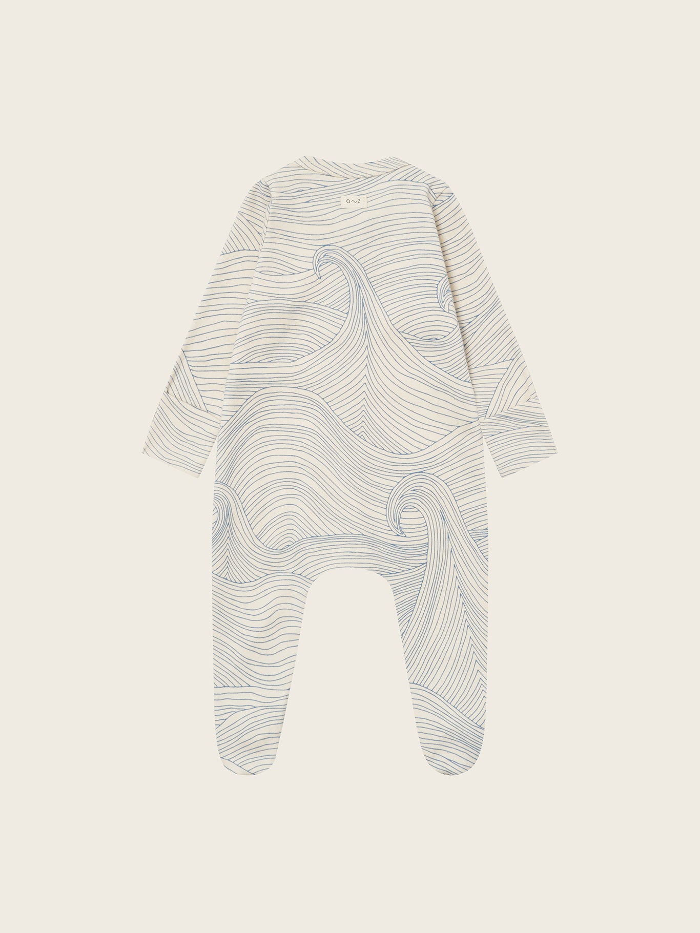【ORGANIC ZOO】Seascape Zip Sleepsuit Undyed