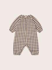 【ORGANIC ZOO】Shoreline Gingham  Onesie