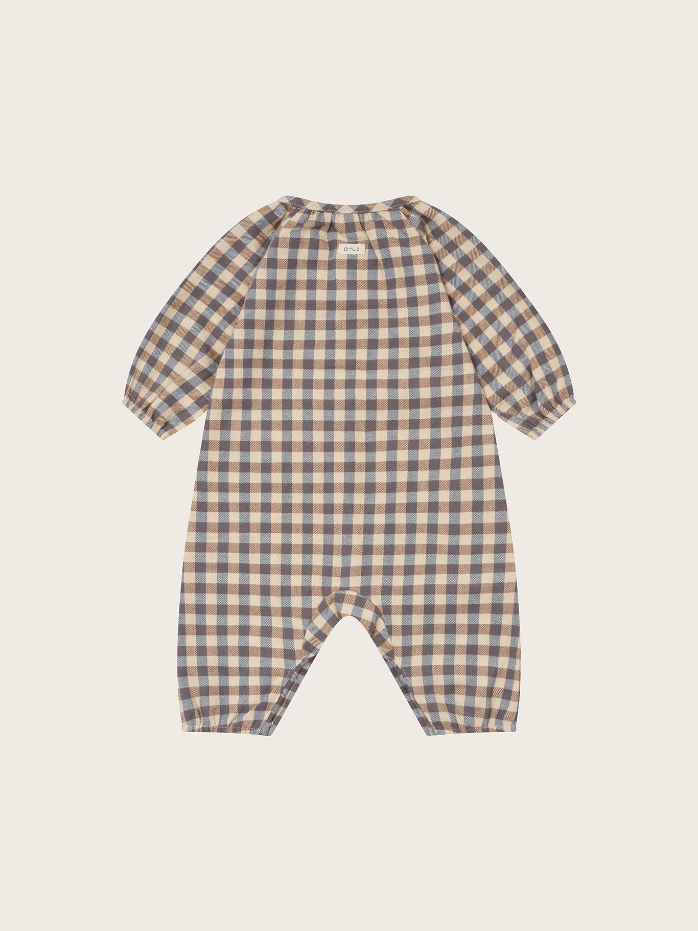【ORGANIC ZOO】Shoreline Gingham  Onesie