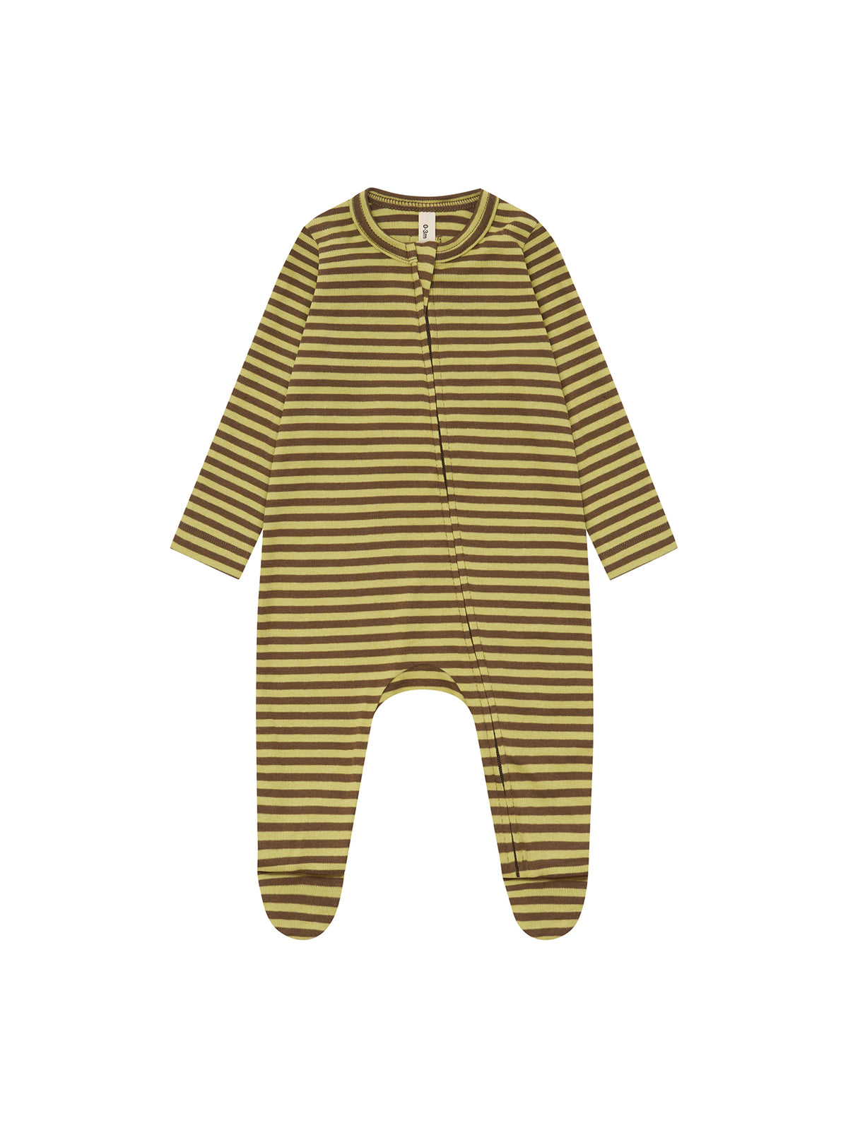 【ORGANIC ZOO】Chicory Stripes Zip Sleepsuit