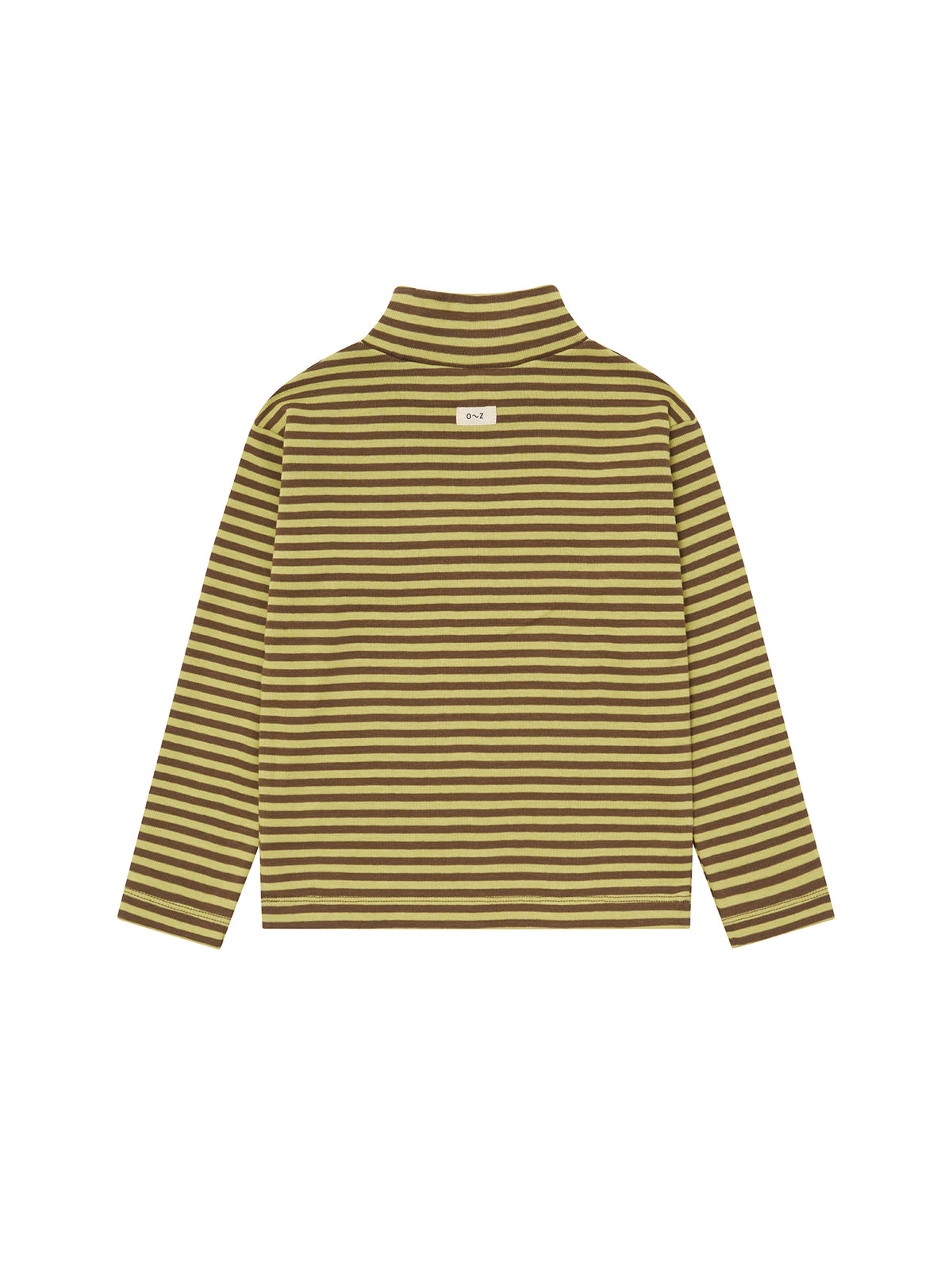 【ORGANIC ZOO】Chicory Stripes Turtle Neck Top