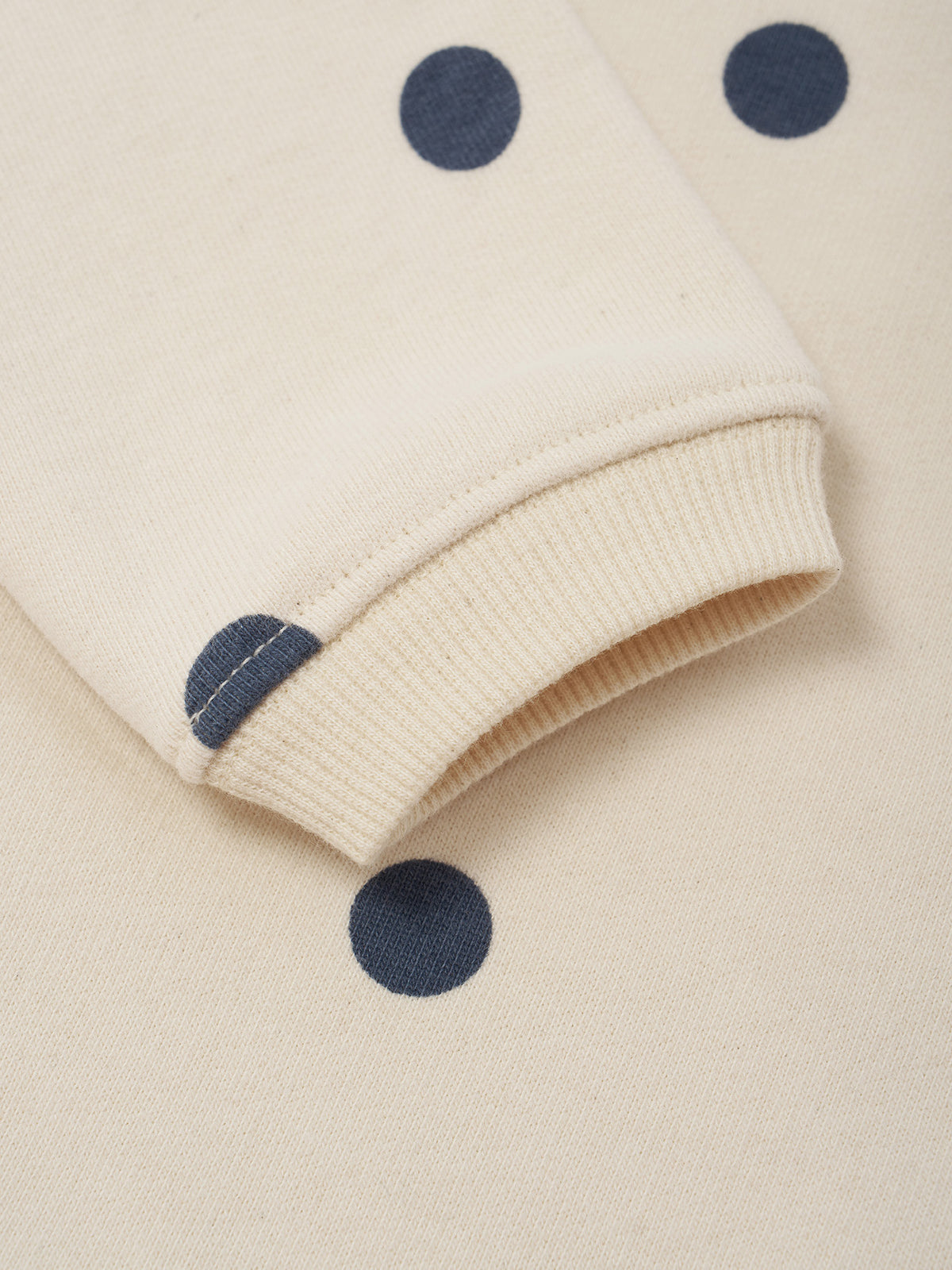 【ORGANIC ZOO】Fog Blue Dots Sweatshirt GOTS