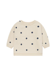 【ORGANIC ZOO】Fog Blue Dots Sweatshirt GOTS