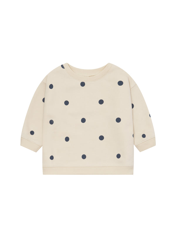 【ORGANIC ZOO】Fog Blue Dots Sweatshirt GOTS