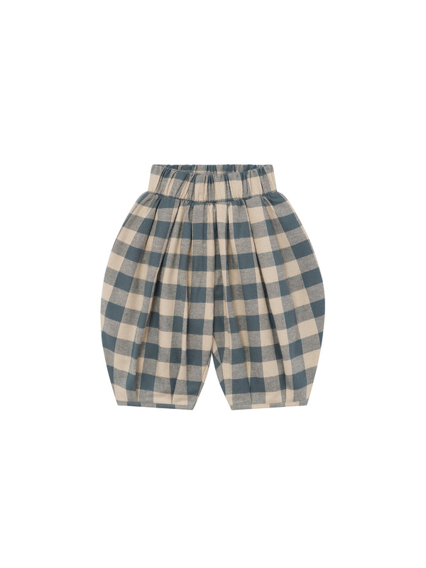 【ORGANIC ZOO】Fog Blue Gingham Lodge Pants