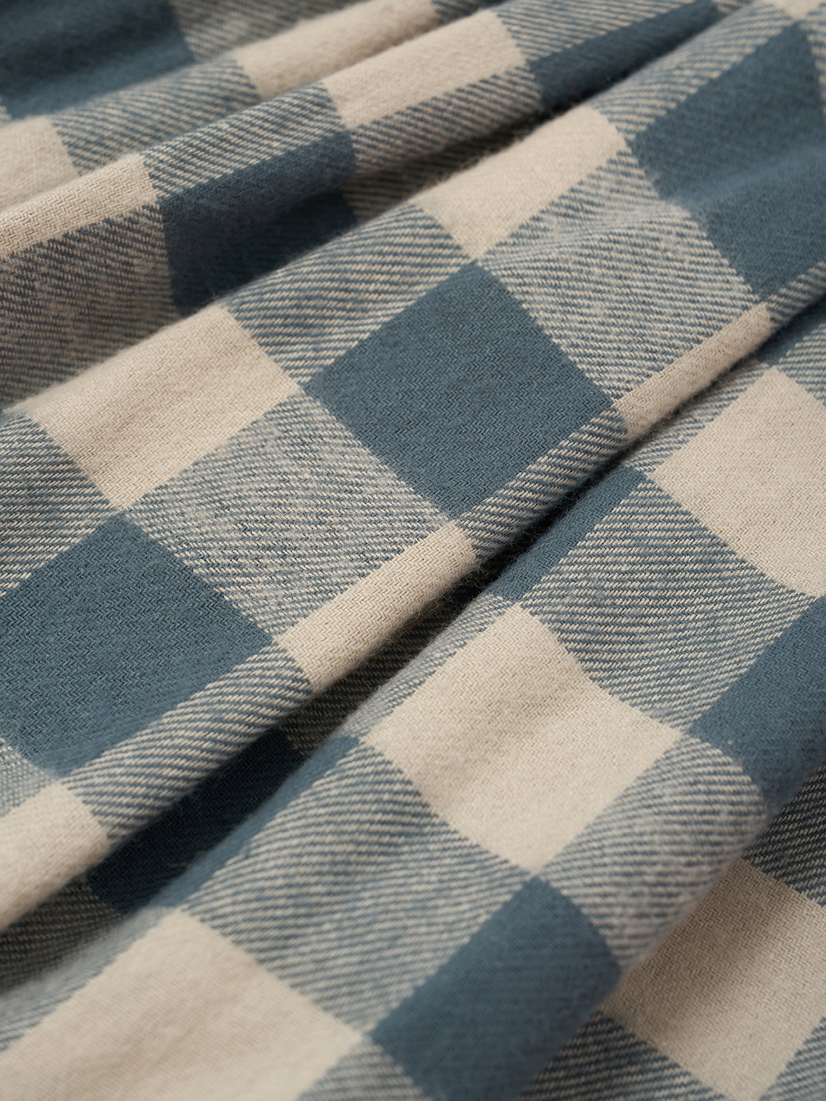 【ORGANIC ZOO】Fog Blue Gingham Lodge Pants