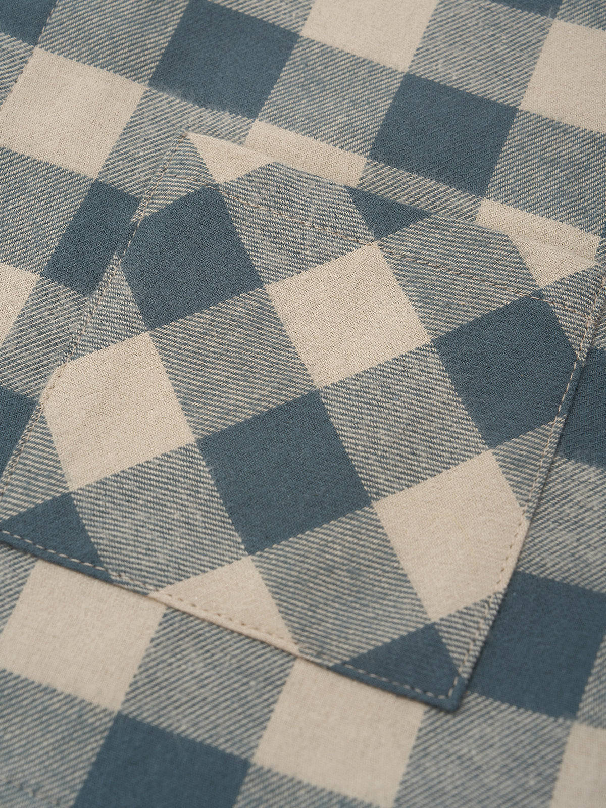 【ORGANIC ZOO】Fog Blue Gingham Lodge Shirt