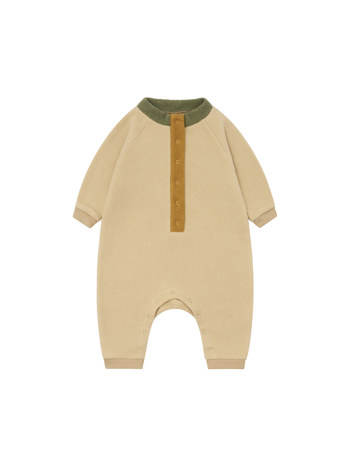 【ORGANIC ZOO】Fossil Fleece High Neck Onesie