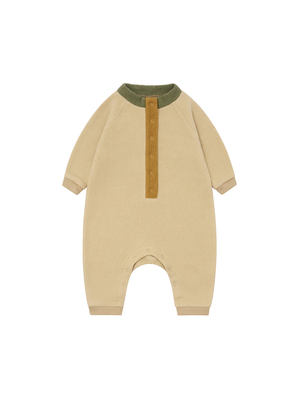 【ORGANIC ZOO】Fossil Fleece High Neck Onesie
