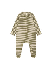 【ORGANIC ZOO】Fern Stripes Zip Sleepsuit