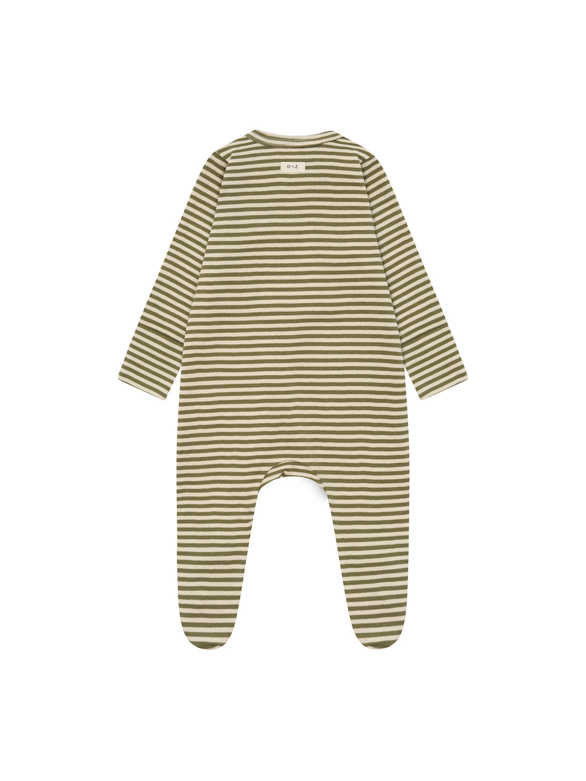【ORGANIC ZOO】Fern Stripes Zip Sleepsuit
