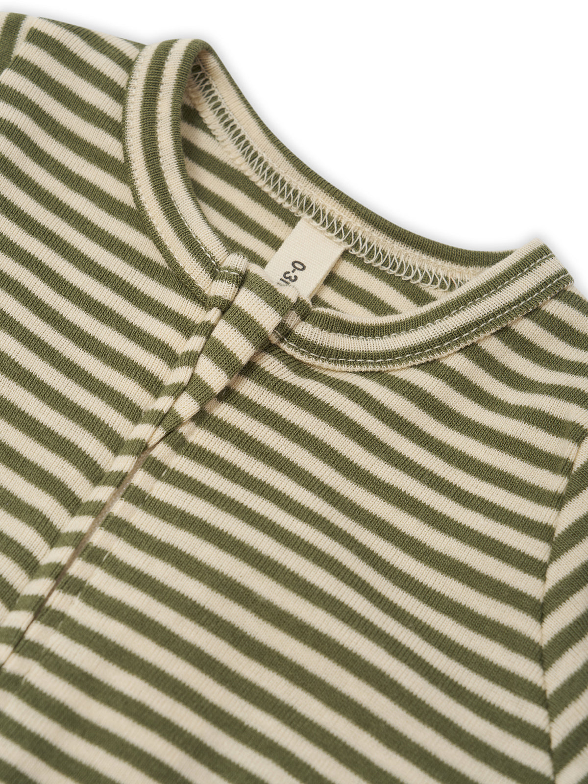 【ORGANIC ZOO】Fern Stripes Zip Sleepsuit