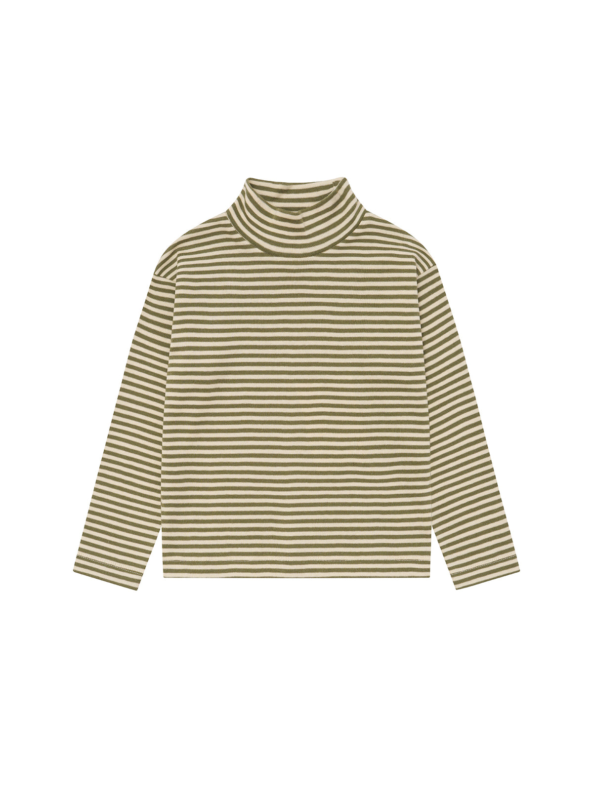 【ORGANIC ZOO】Fern Stripes Turtle Neck Top