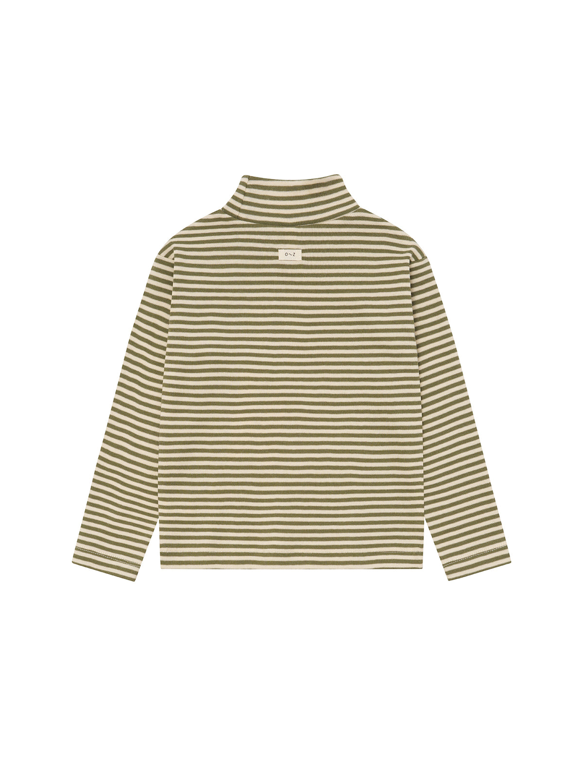 【ORGANIC ZOO】Fern Stripes Turtle Neck Top
